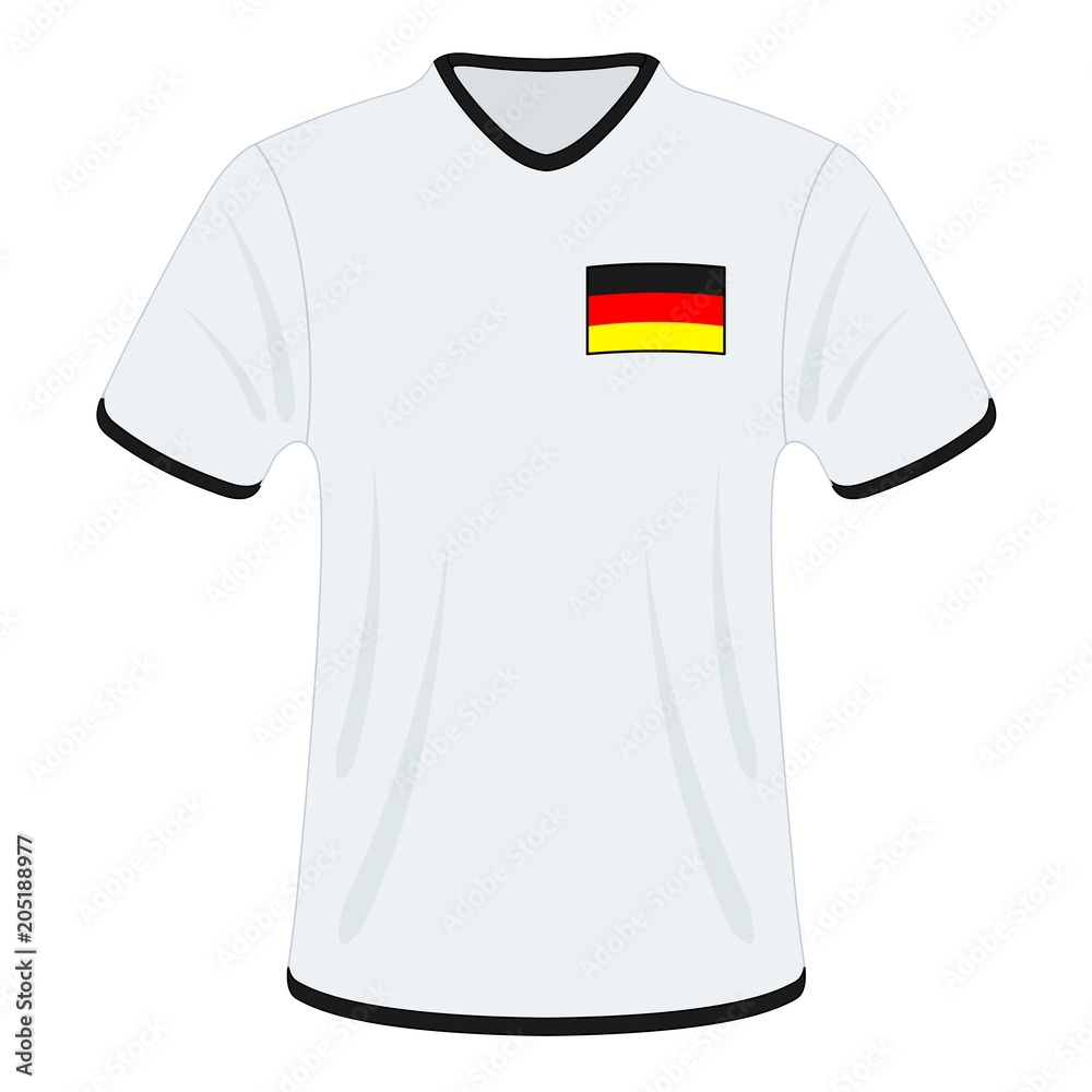 Naklejka premium Football t-shirt. Germany