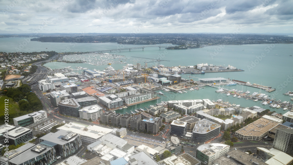 view to the Auckland harbour New Zealand