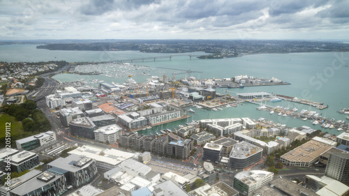 view to the Auckland harbour New Zealand © magann