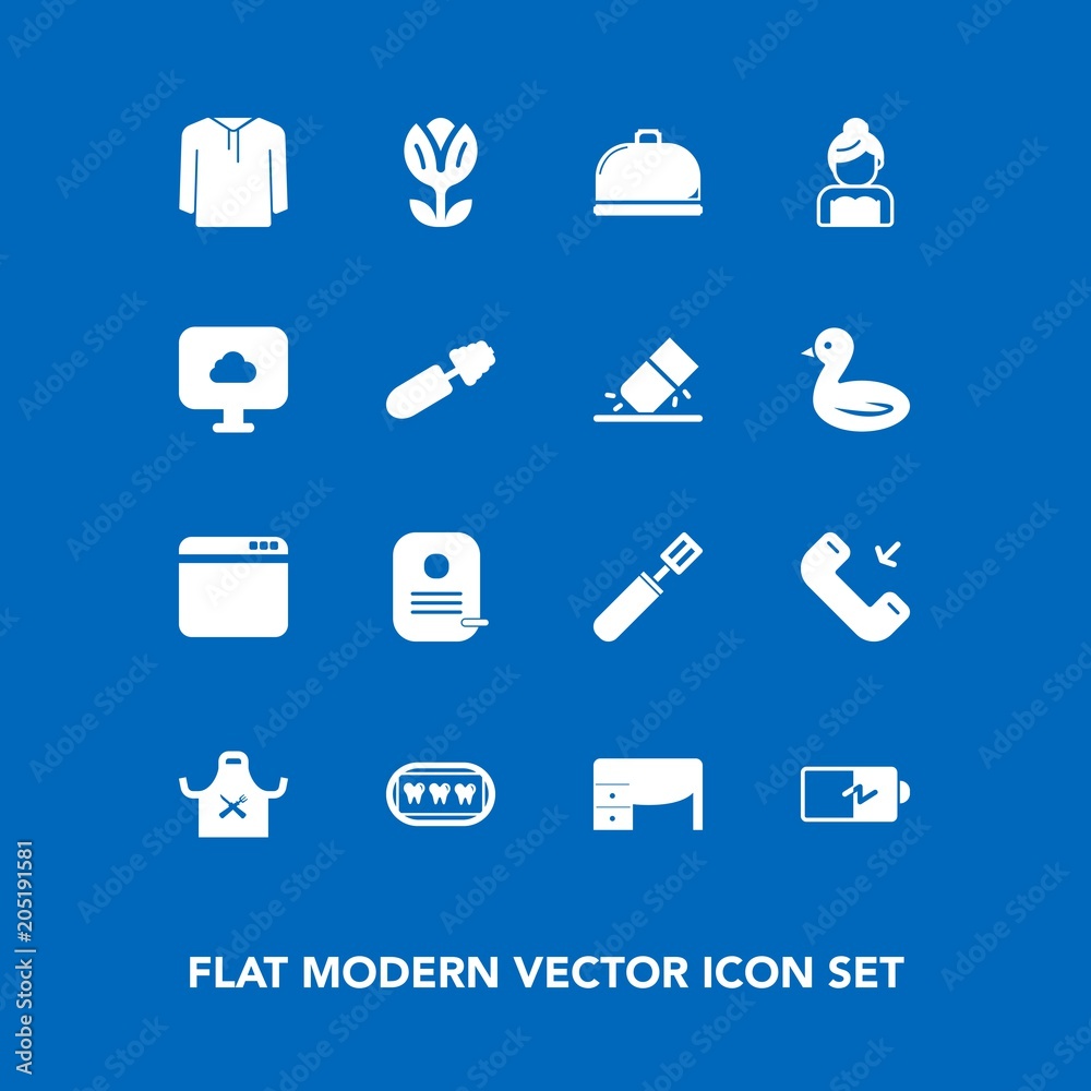 Modern, simple vector icon set on blue background with cooking, full, sign, healthy, nature, battery, identity, couple, office, food, work, dental, chief, clothing, button, call, mascara, energy icons Modern, simple vector icon set on blue background with cooking, full, sign, healthy, nature, battery, identity, couple, office, food, work, dental, chief, clothing, button, call, mascara, energy icons