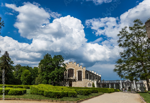 View of Renaissance Castle Hluboka nad Vltavou, Czech Republic photo