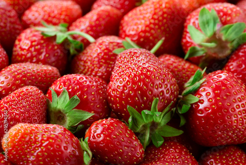 Strawberries background. Strawberry macro.