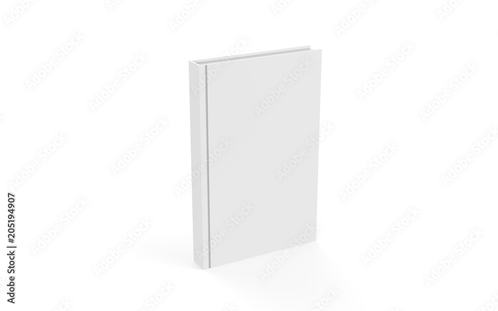 Hardcover book mock-up on isolated white background, 3d illustration Hardcover book mock-up on isolated white background, 3d illustration
