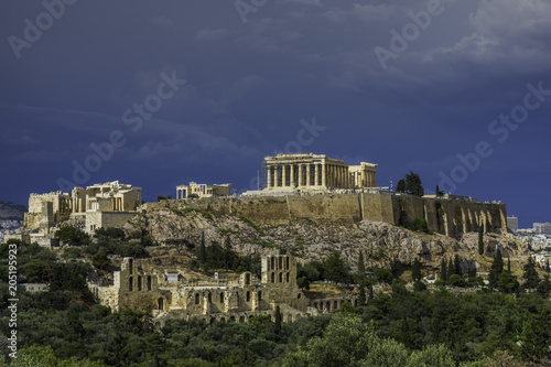 The Acropolis of Athens with the Parthenon Temple