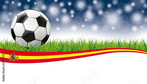 Football Grass Flash Bokeh Header Spain
