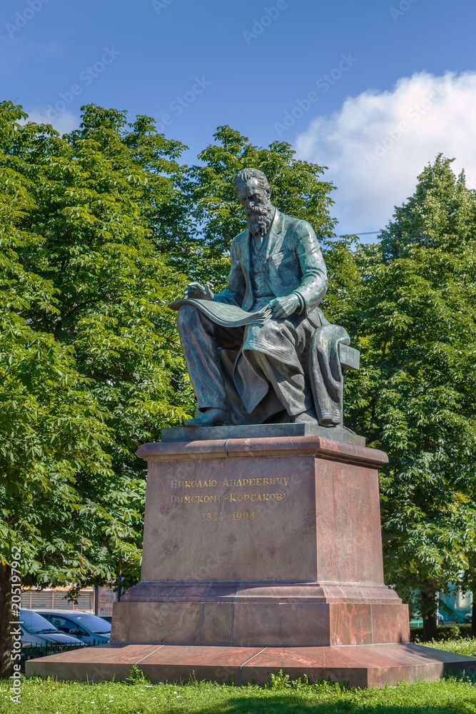 Rimsky-Korsakov Monument, Saint Petersburg, Russia Rimsky-Korsakov Monument, Saint Petersburg, Russia