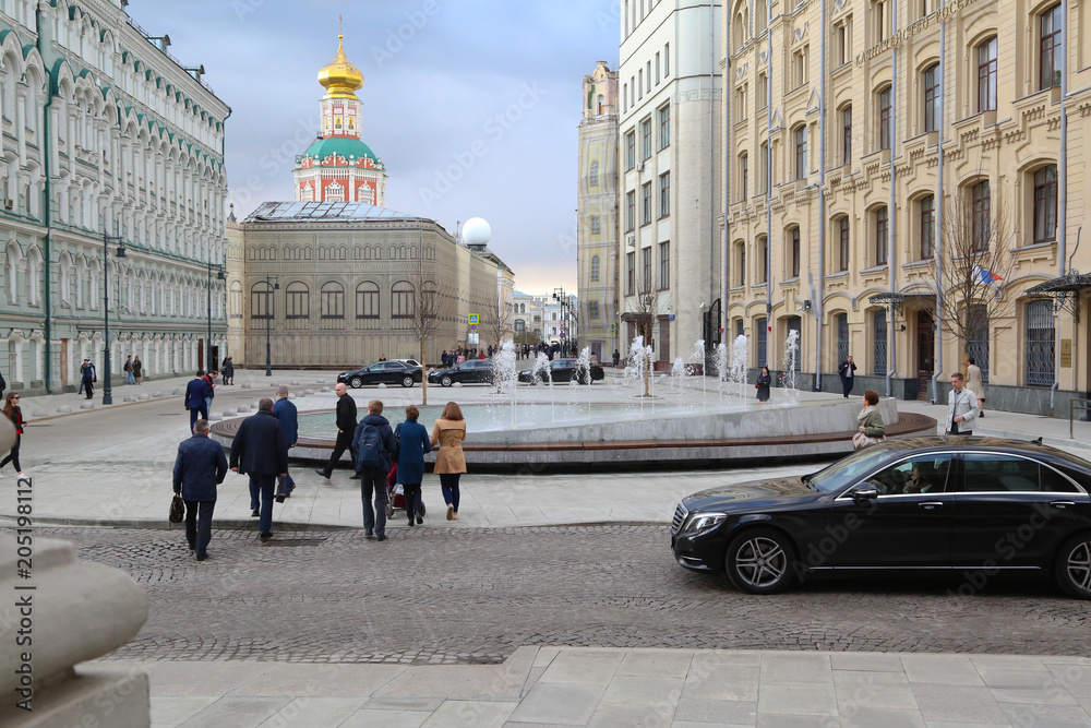 Moscow, Birzhevaya square, Ilinka street