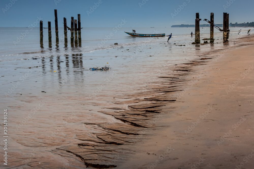Yongoro, Sierra Leone, West Africa - the beaches of Yongoro.