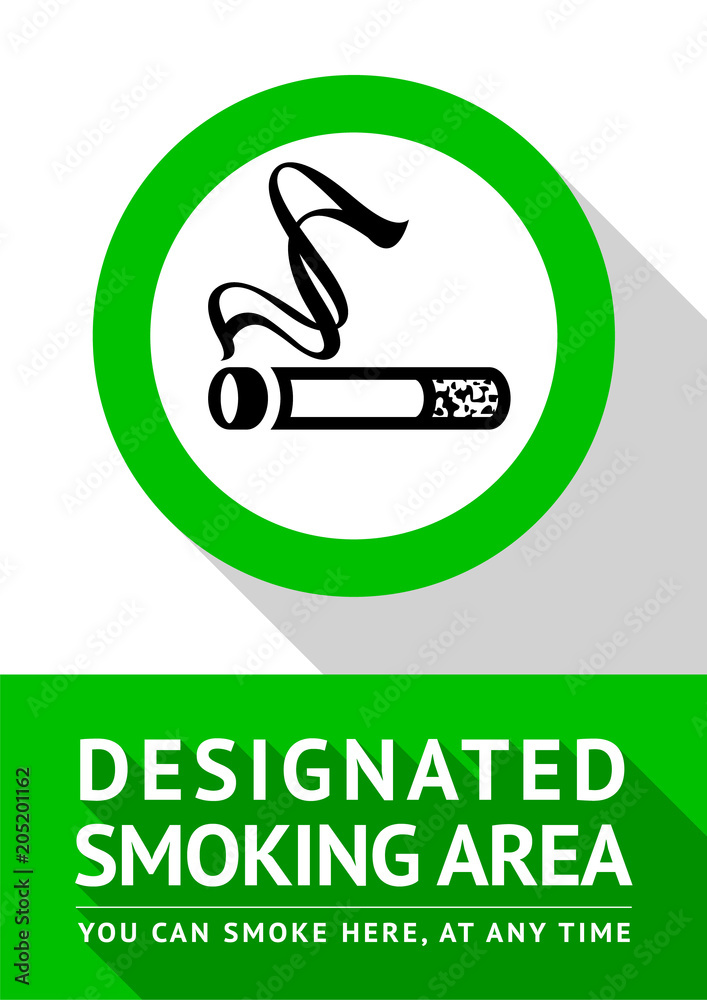Smoking place poster Smoking place poster