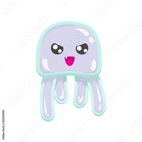 Chibi angry box jellyfish