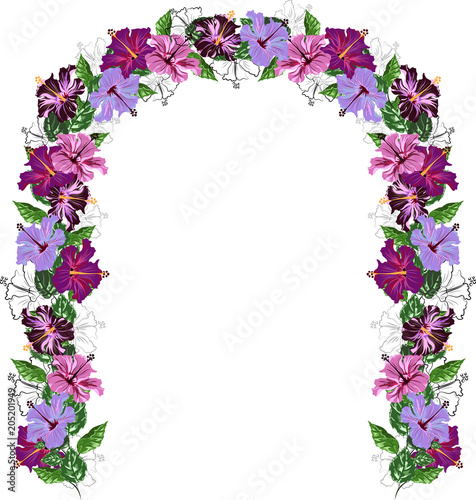 wedding arch with flowers