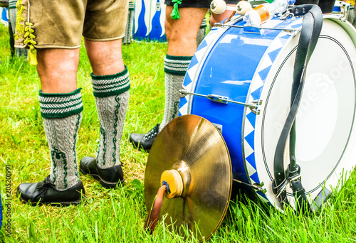 part of a typical bavarian musician