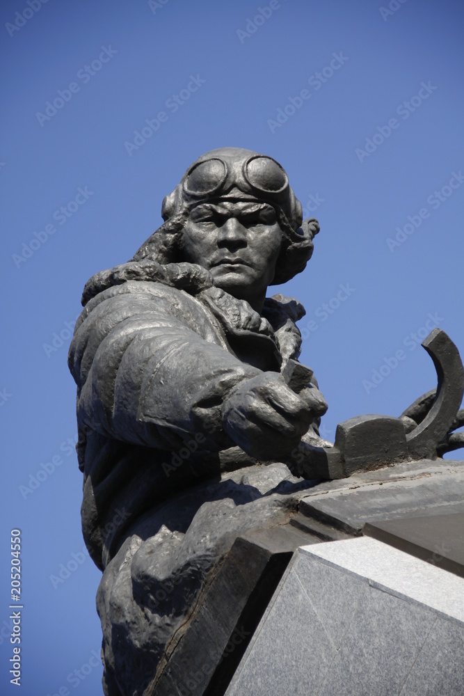 Monument to Nurken Abdirov in Karaganda