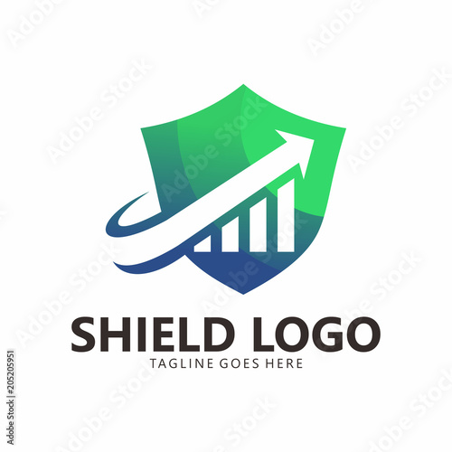 Shield Accounting Logo Vector Element Symbol Template