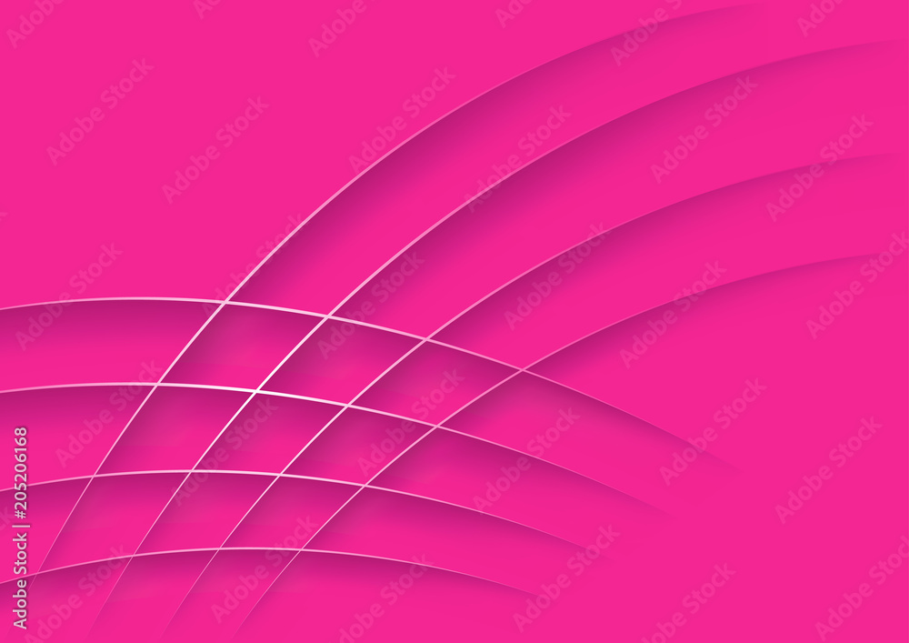 Pink Abstract Background with Crossover Silver Lines - Elegant Fashion