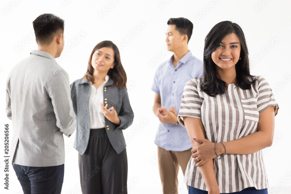 Group of young business concept