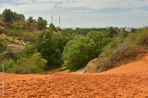 The sand dunes next to The Fairy Stream (Suoi Tien) in Mui Ne, Binh Thuan Province, Vietnam
 photo