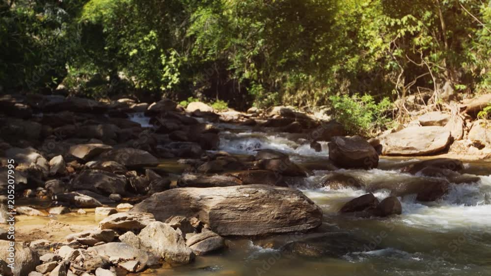Mountain Stream in Wilderness Area near Chiang Mai, with Sound Mountain Stream in Wilderness Area near Chiang Mai, with Sound