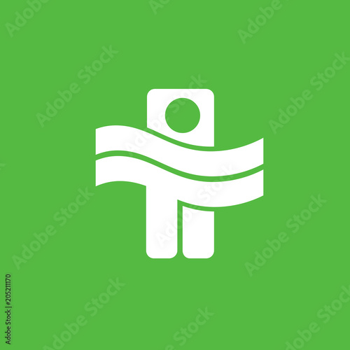 Logo design abstract medical vector template