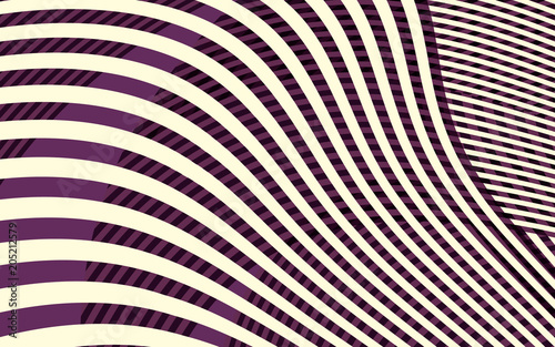 Abstract Curve Stripe Pattern