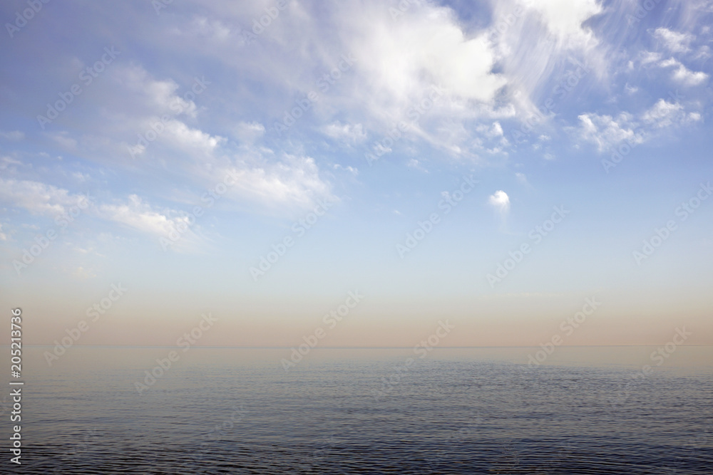 sea and red sunset with clouds, background sea and red sunset with clouds, background