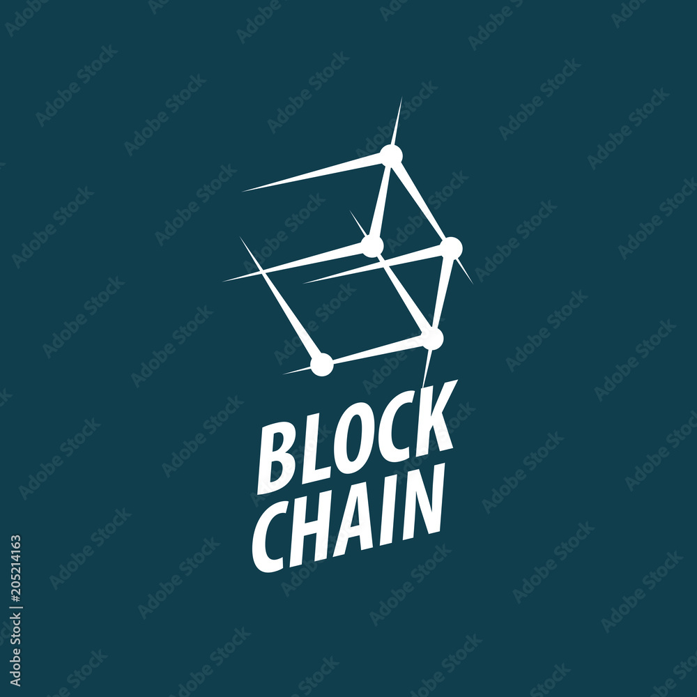Fototapeta premium Vector logo blockchain