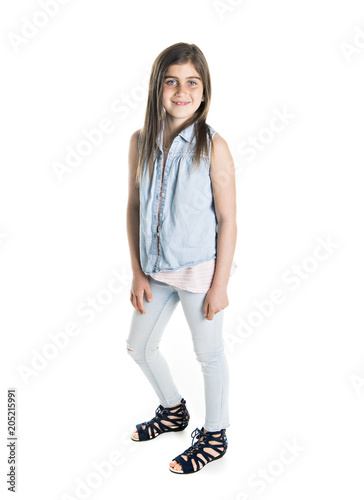 Studio Portrait of Smiling Girl photo