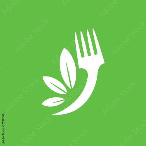 Illustration of business logotype restaurant and cafe.
