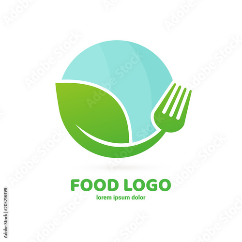 Illustration of business logotype restaurant and cafe.