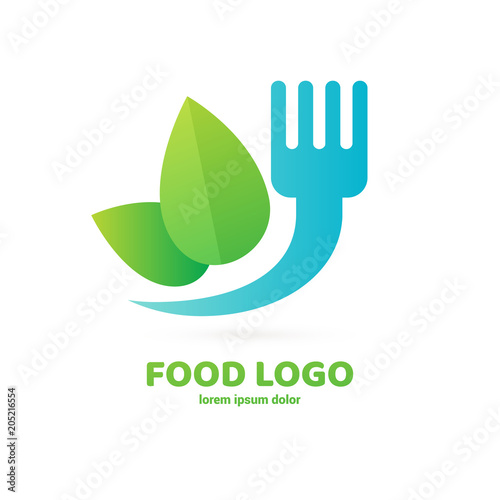Illustration of business logotype restaurant and cafe.