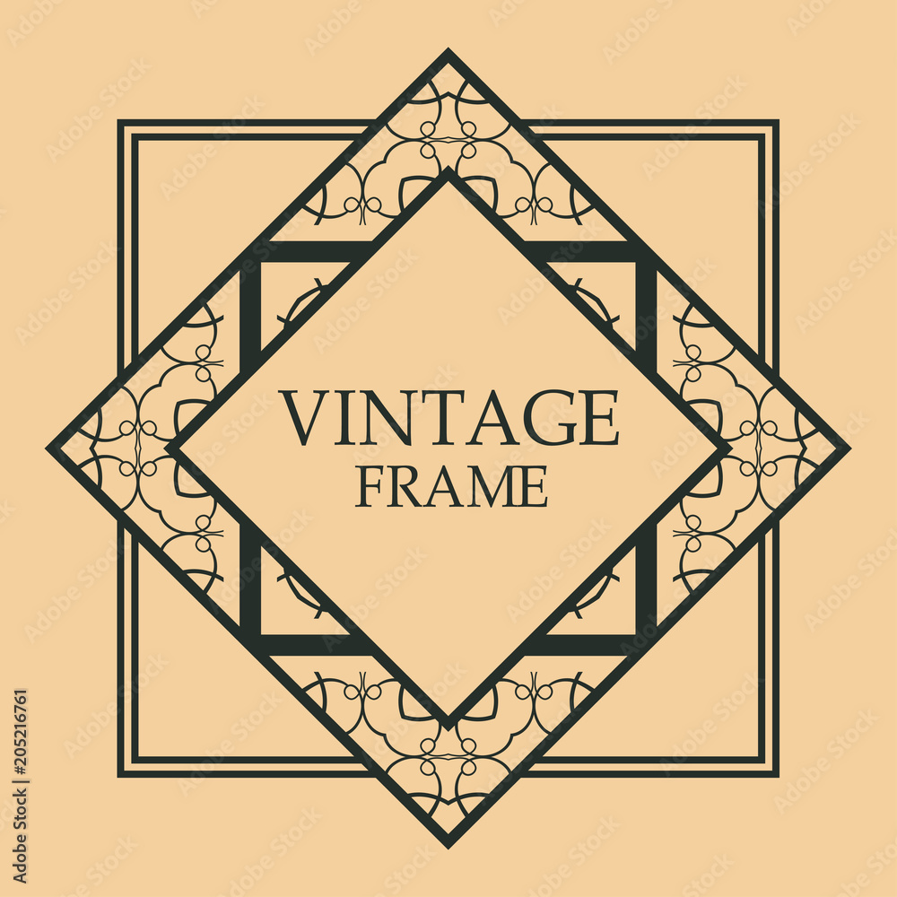 art deco frame art deco frame