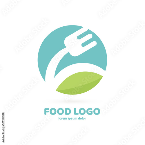 Illustration of business logotype restaurant and cafe.