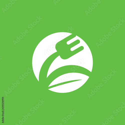 Illustration of business logotype restaurant and cafe.
