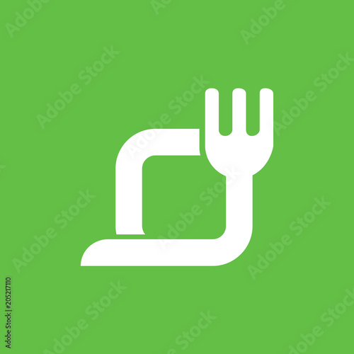 Illustration of business logotype restaurant and cafe.
