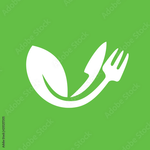 Illustration of business logotype restaurant and cafe.