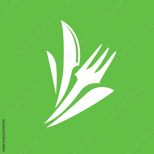 Illustration of business logotype restaurant and cafe.