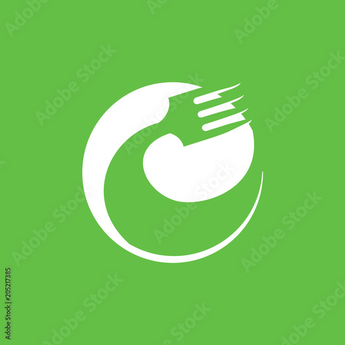 Illustration of business logotype restaurant and cafe.