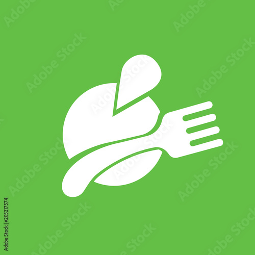 Illustration of business logotype restaurant and cafe.