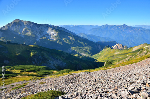 Tsurugidake and Tateyama who look from Shiroumadake photo