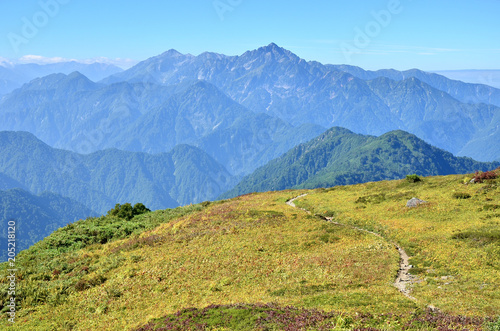 Tsurugidake and Tateyama who look from Shiroumadake photo