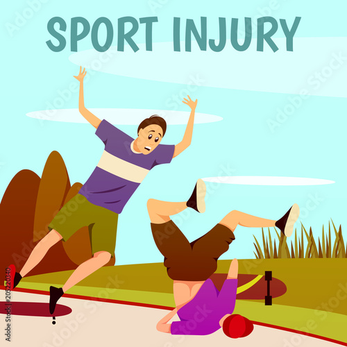Injury To Skaterboarders Background
