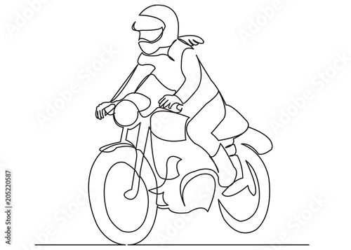 girl woman on the moto bike and motorcycle