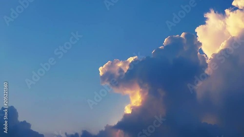 Clouds timelapse. 30 minutes of fluffy clouds.