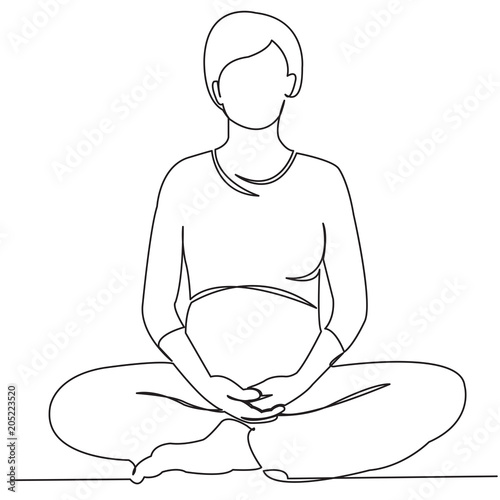 pregnant woman in lotus pose03