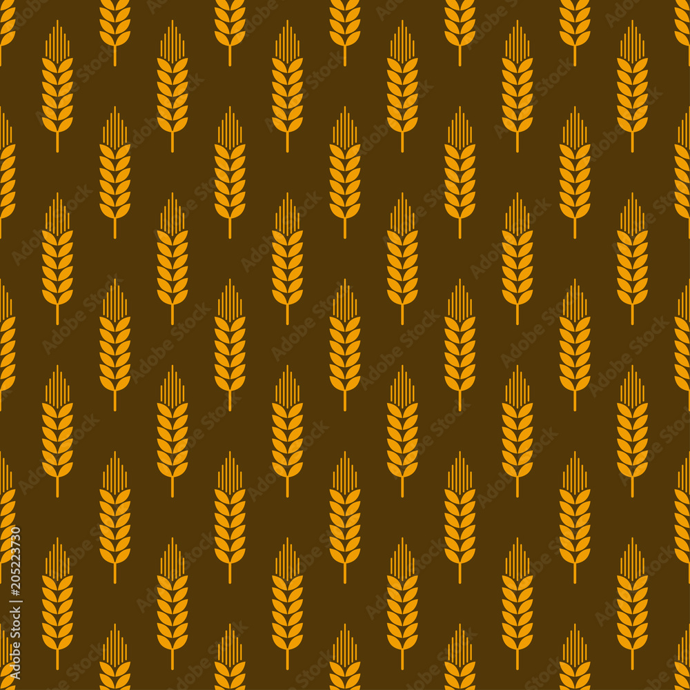 wheat seamless pattern wheat seamless pattern