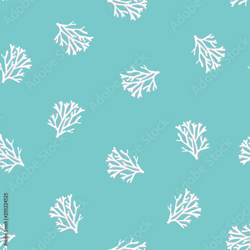 seamless pattern with coral