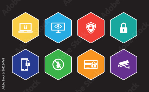 Cyber Security Infographic Icon Set