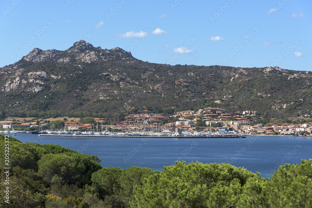 panoramic view of Cannigione in Sardinia, Italy panoramic view of Cannigione in Sardinia, Italy