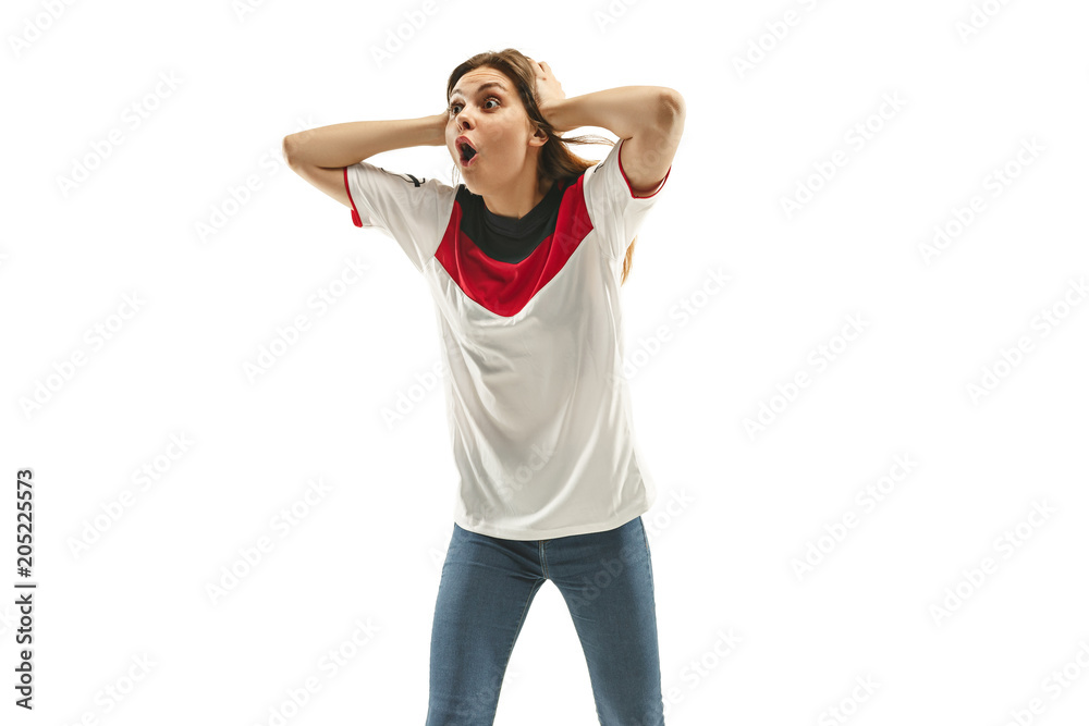 egyptian football fan on white background egyptian football fan on white background
