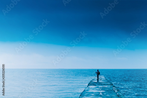 Beautiful blue sea. The mood is summer © v.senkiv